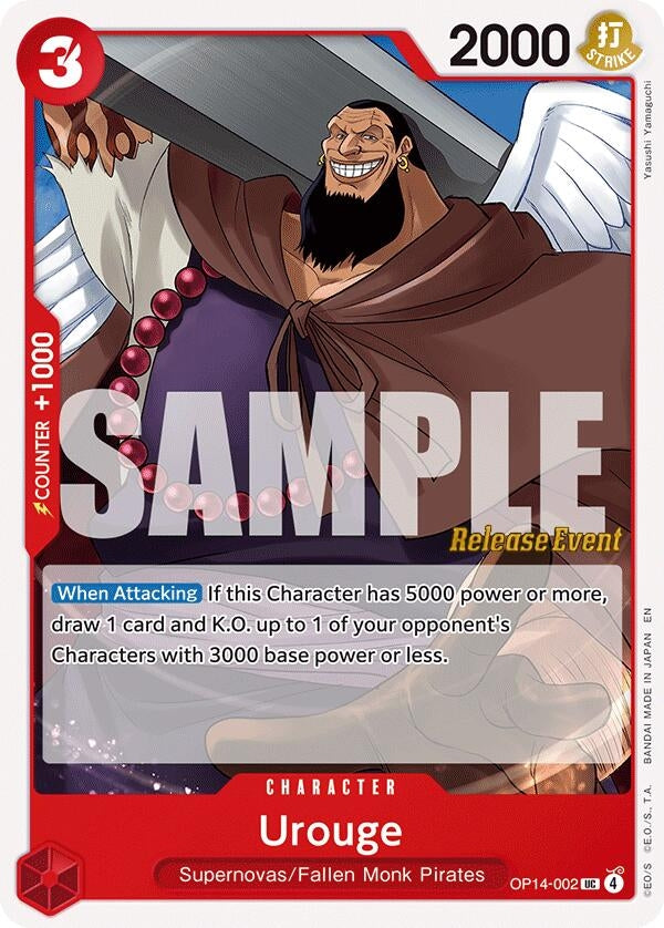 Image for Urouge (OP14-002) (OP14 RE) - One Piece Card Game