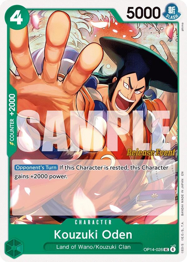 Image for Kouzuki Oden (OP14-026) (OP14 RE) - One Piece Card Game