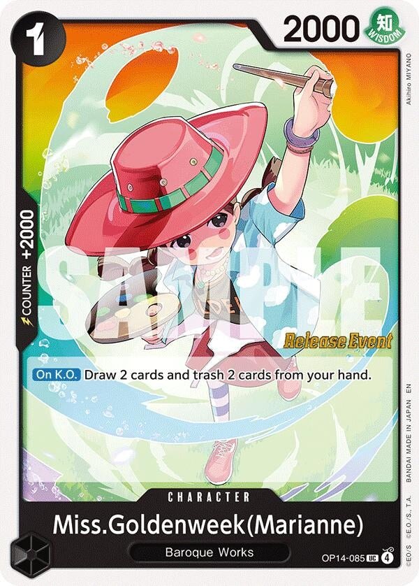 Image for Miss.Goldenweek(Marianne) (OP14-085) (OP14 RE) - One Piece Card Game