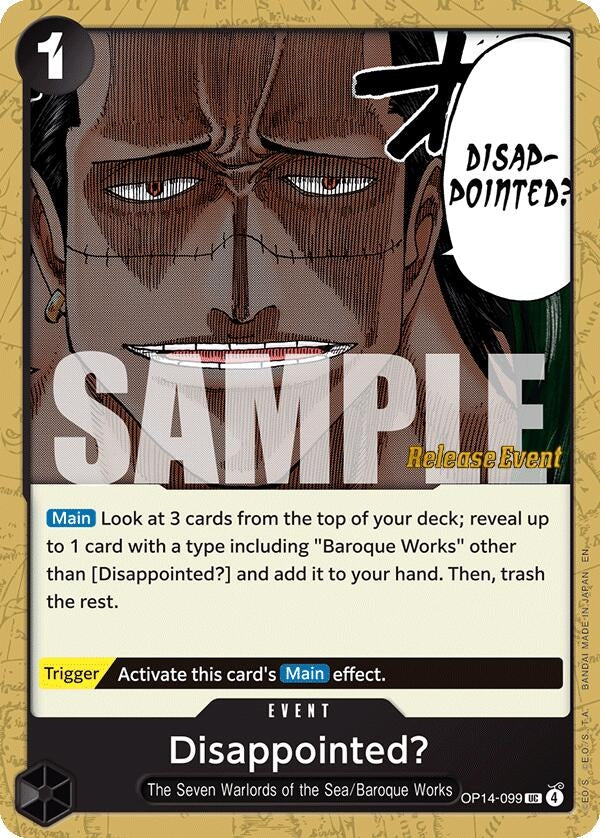 Image for Disappointed? (OP14-099) (OP14 RE) - One Piece Card Game