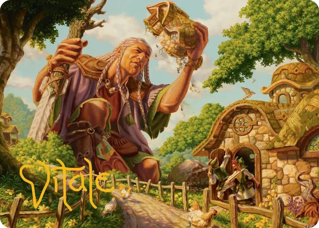 Image for Curious Colossus Art Card (Gold-Stamped Signature) (1) - Magic: The Gathering