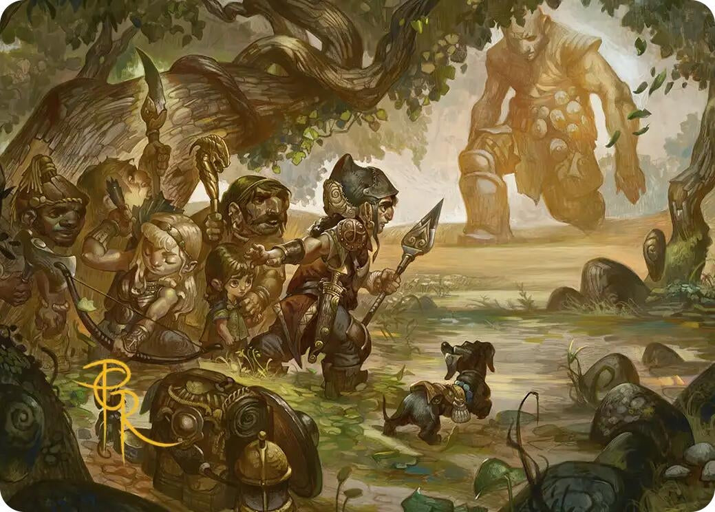 Image for Protective Response Art Card (Gold-Stamped Signature) (3) - Magic: The Gathering