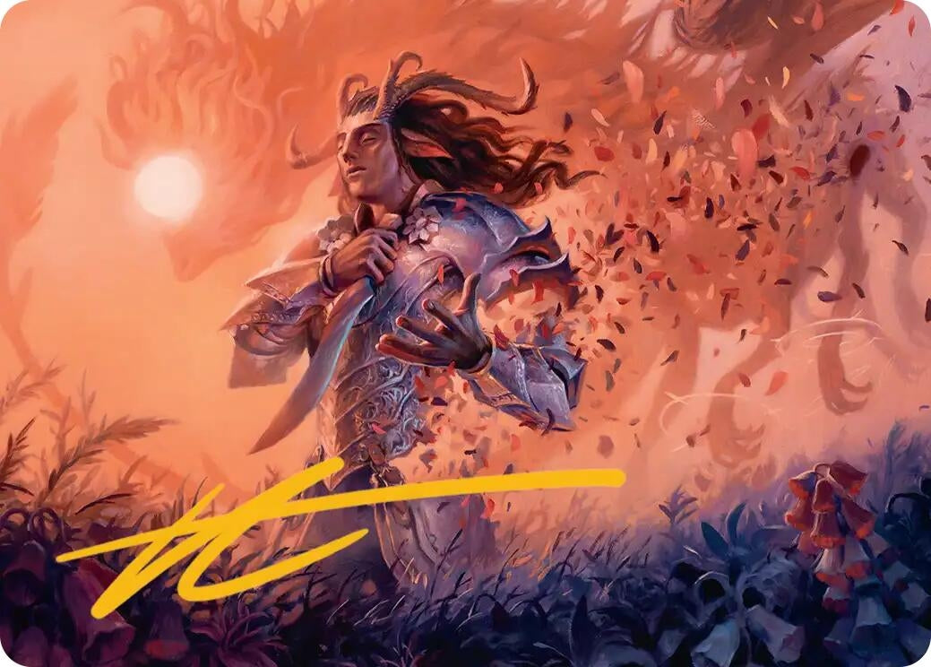 Image for Rhys, the Evermore Art Card (Gold-Stamped Signature) (4) - Magic: The Gathering