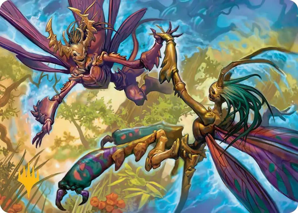 Image for Illusion Spinners Art Card (Gold-Stamped Planeswalker Symbol) (8) - Magic: The Gathering