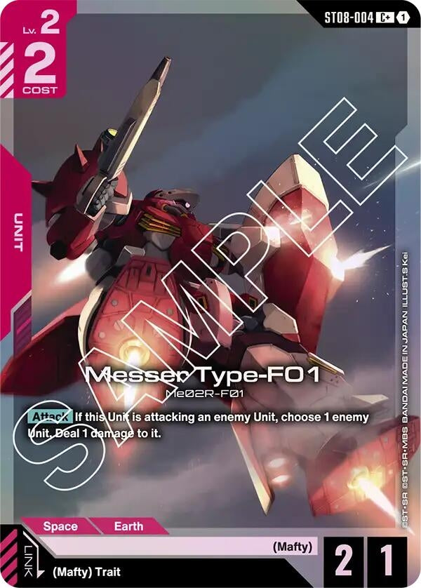 Image for Messer Type-F01 (C+) (ST08-004) (ST08) - Gundam Card Game