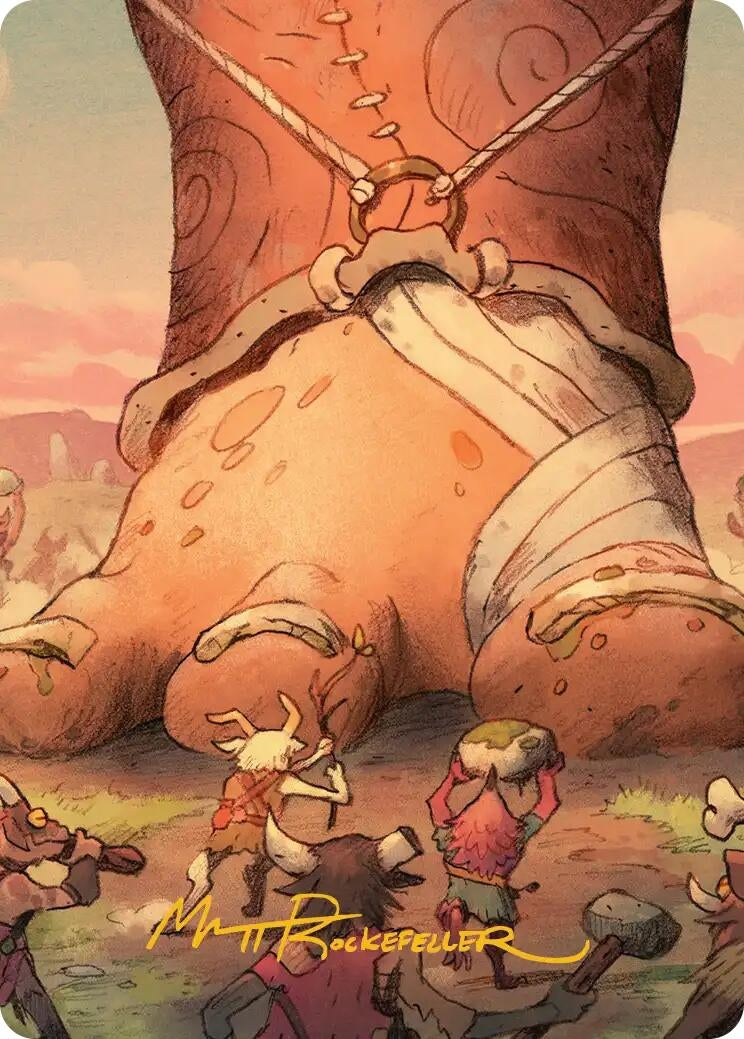 Image for Meek Attack Art Card (Gold-Stamped Signature) (39) - Magic: The Gathering