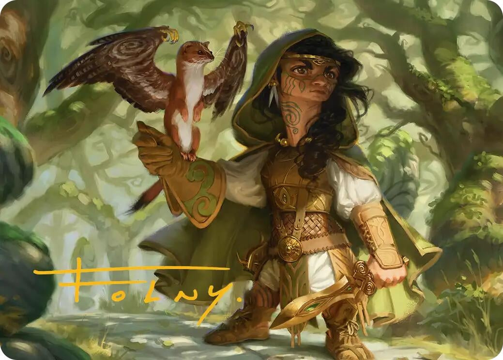 Image for Crossroads Watcher Art Card (Gold-Stamped Signature) (20) - Magic: The Gathering