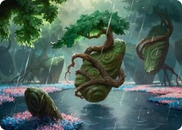 Image for Rain-Slicked Copse Art Card (49) - Magic: The Gathering