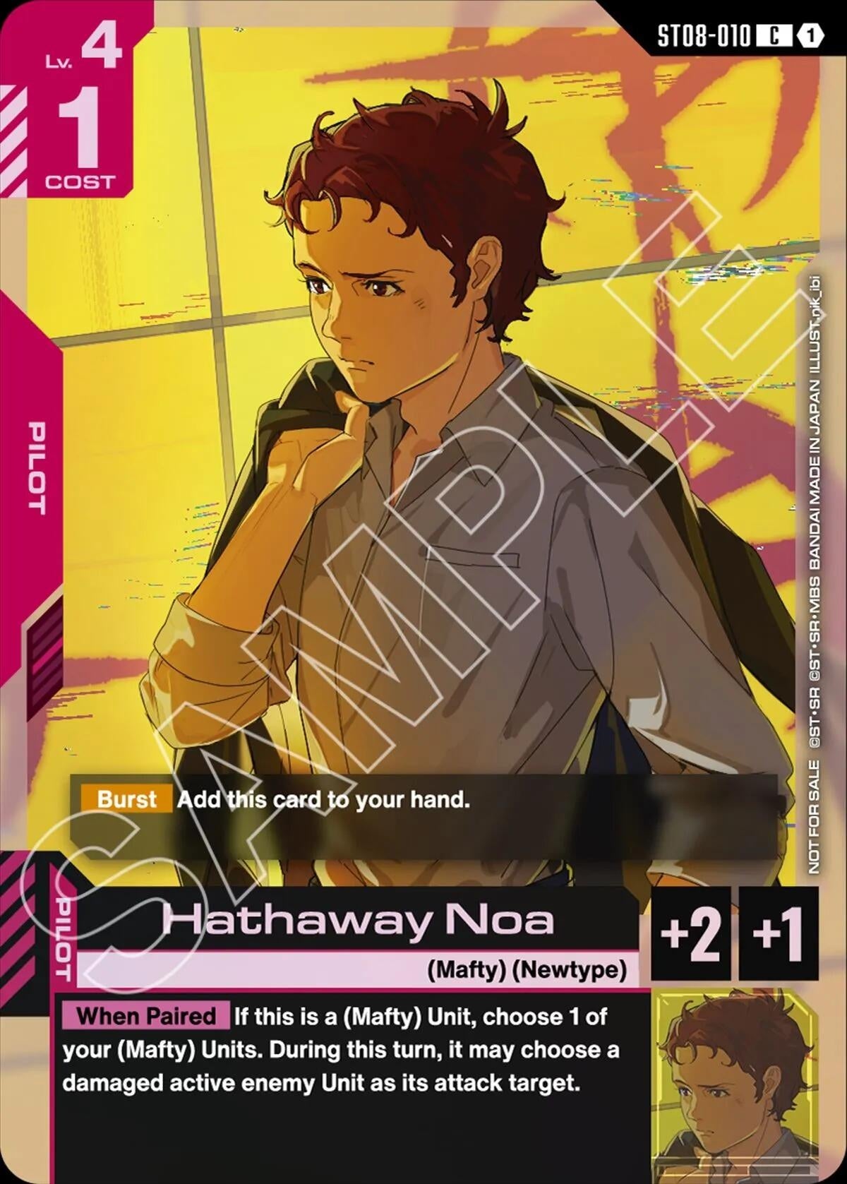 Image for Hathaway Noa (ST08 Release Event) (ST08-010) (GCG-PR) - Gundam Card Game