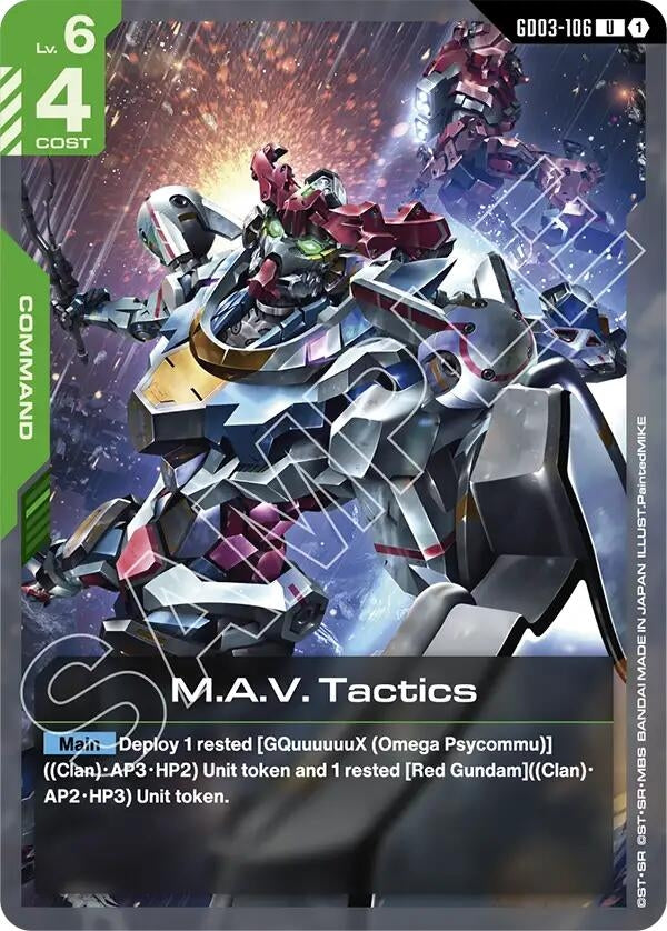Image for M.A.V. Tactics (GD03-106) (GD03) - Gundam Card Game