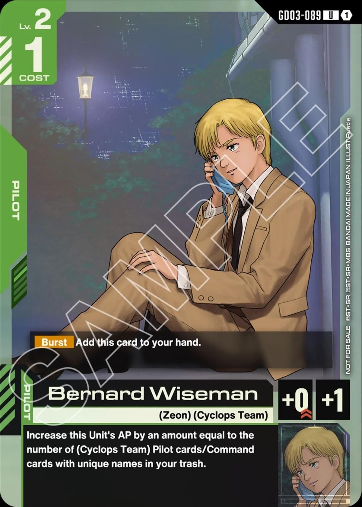 Bernard Wiseman (GD03 Release Event) (GD03-089) (GCG-PR)