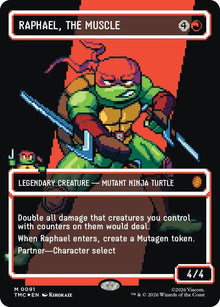 Raphael, the Muscle (0091) (Borderless) (Surge Foil) (91) (TMC)