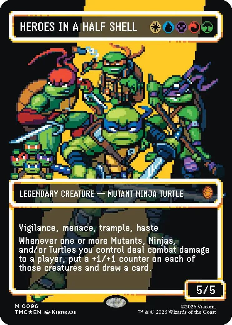 Heroes in a Half Shell (0096) (Borderless) (Surge Foil) (96) (TMC)