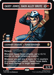 Casey Jones, Back Alley Brute (Borderless) (Surge Foil) (90) (TMC)