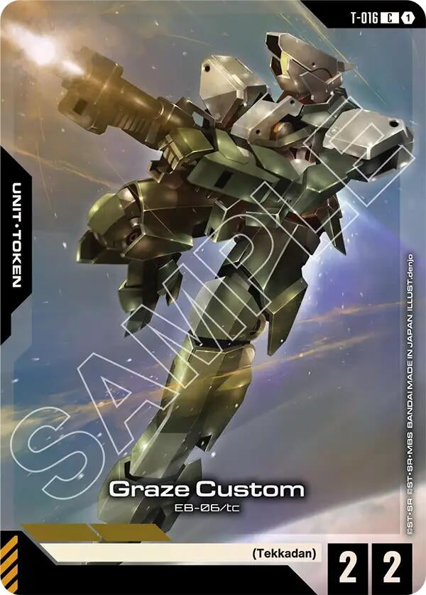 Image for Graze Custom (T-016) Token (Premium Card Collection Gundam Assemble) (T-016) (GCG-PR) - Gundam Card Game