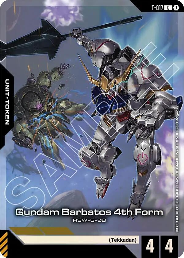 Image for Gundam Barbatos 4th Form (T-017) Token (Premium Card Collection Gundam Assemble) (T-017) (GCG-PR) - Gundam Card Game