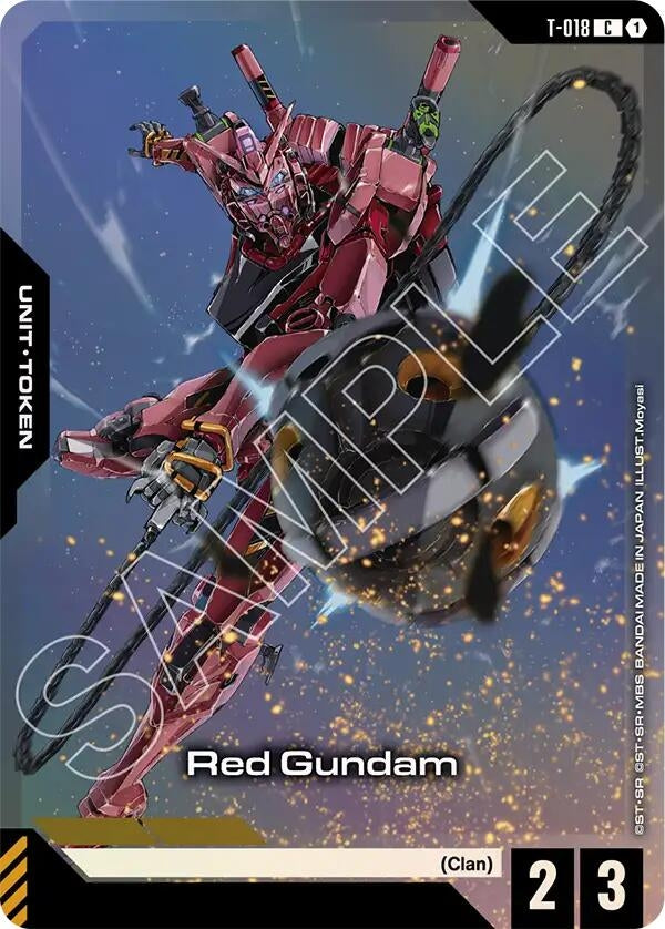 Image for Red Gundam (T-018) Token (Premium Card Collection Gundam Assemble) (T-018) (GCG-PR) - Gundam Card Game