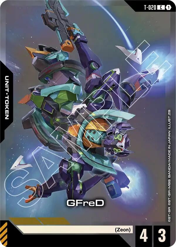 GFreD (T-020) Token (Premium Card Collection Gundam Assemble) (T-020) (GCG-PR)