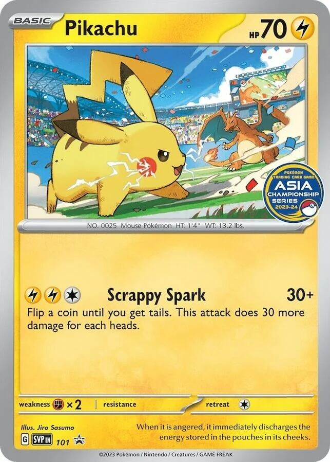 Image for Pikachu (Asia Championship Series 23-24) (101) (SVP) - Pokemon