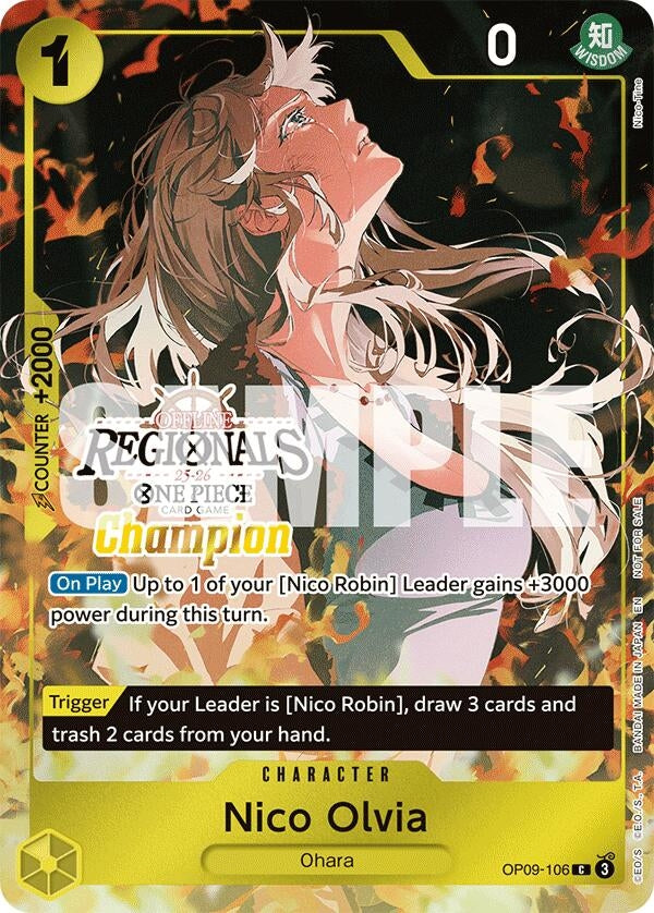 Image for Nico Olvia (Offline Regional Champion Card Set 2025 Vol.1) (OP09-106) (OP-PR) - One Piece Card Game