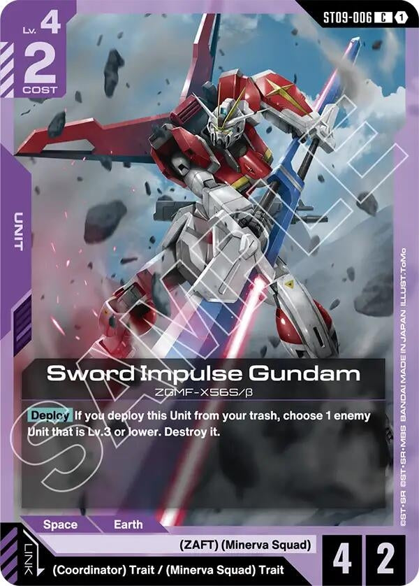 Image for Sword Impulse Gundam (ST09-006) (ST09) - Gundam Card Game