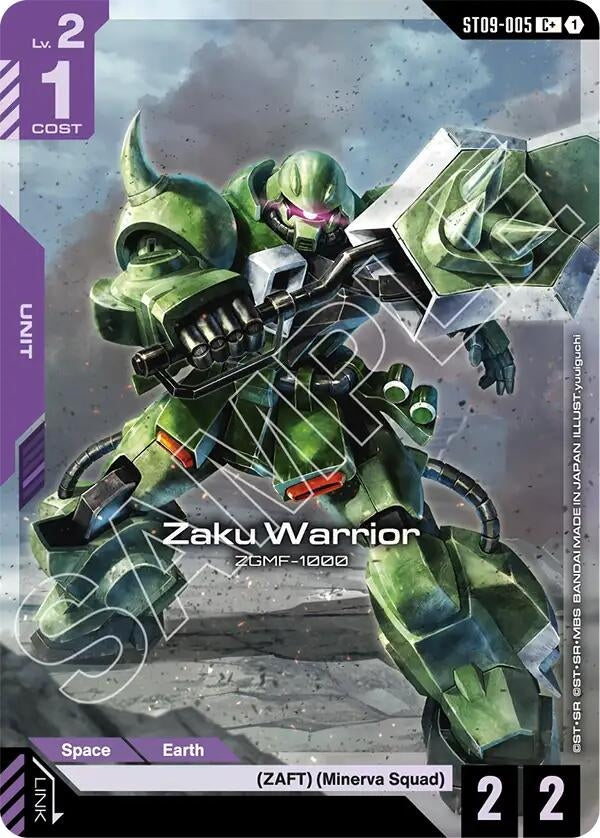 Image for Zaku Warrior (C+) (ST09-005) (ST09) - Gundam Card Game
