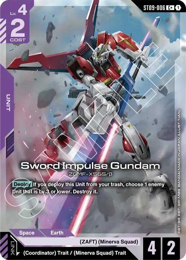 Image for Sword Impulse Gundam (C+) (ST09-006) (ST09) - Gundam Card Game