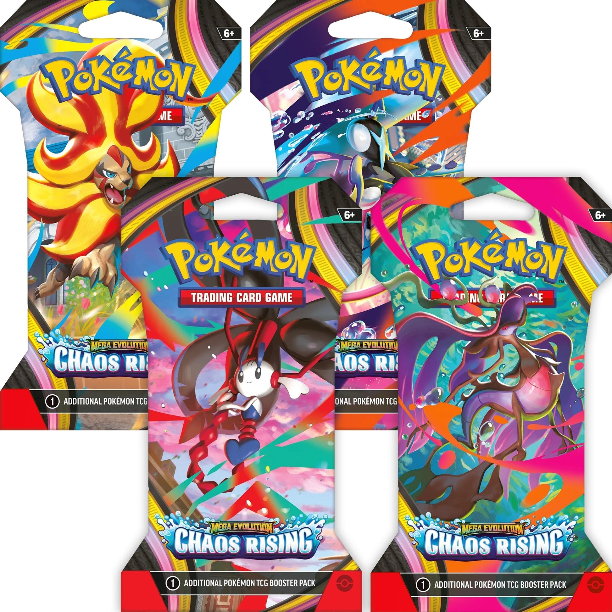 Image for Chaos Rising Sleeved Booster Pack Art Bundle [Set of 4] - Pokemon