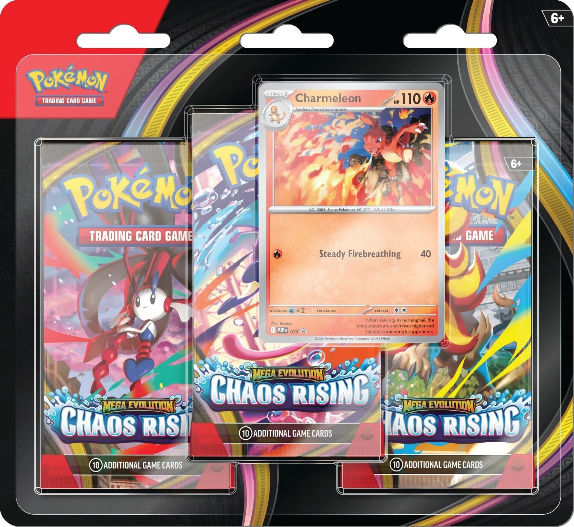Image for Chaos Rising 3-Pack Blister [Charmeleon] - Pokemon