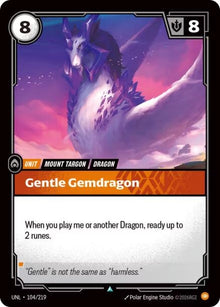 Gentle Gemdragon (104/219) (UNL)