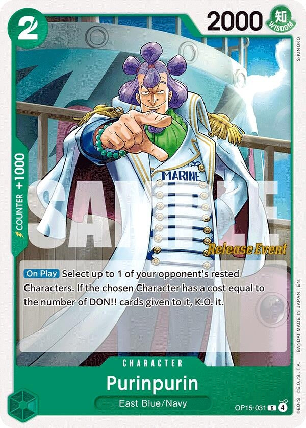 Image for Purinpurin (OP15-031) (OP15 RE) - One Piece Card Game