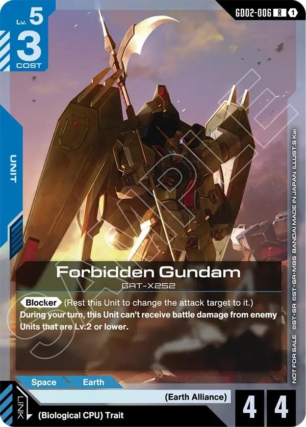Image for Forbidden Gundam (Store Tournament Participant Pack 04) (GD02-006) (GCG-PR) - Gundam Card Game