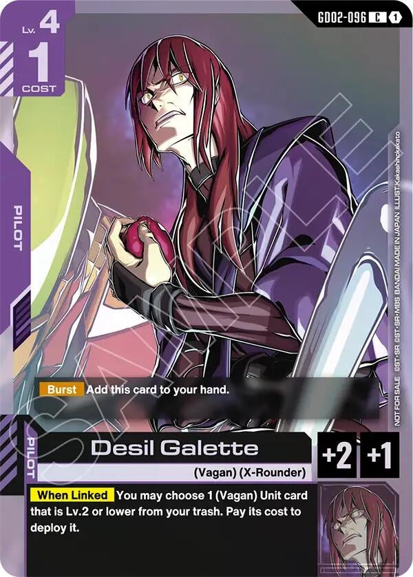 Image for Desil Galette (Store Tournament Participant Pack 04) (GD02-096) (GCG-PR) - Gundam Card Game