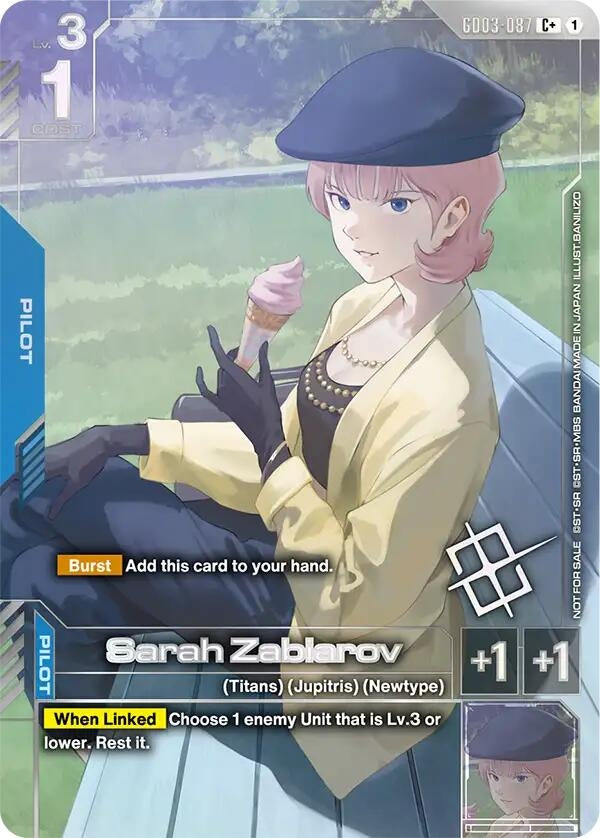 Image for Sarah Zabiarov (Store Tournament Winner Pack 04) (GD03-087) (GCG-PR) - Gundam Card Game