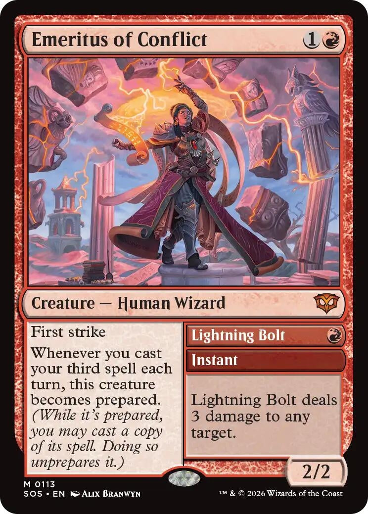Image for Emeritus of Conflict (113) (SOS) - Magic: The Gathering