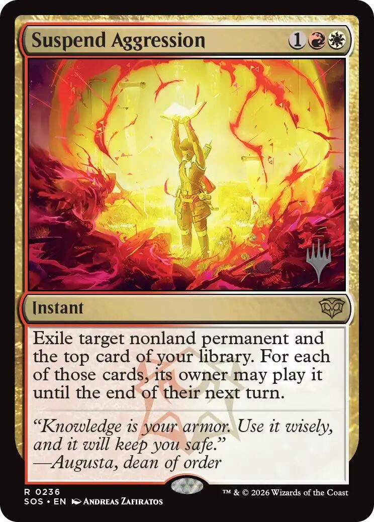 Image for Suspend Aggression (236) (PPSOS) - Magic: The Gathering
