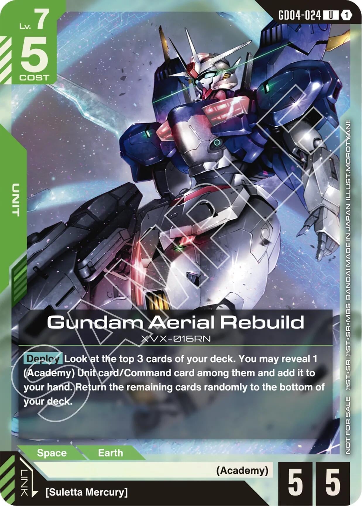 Image for Gundam Aerial Rebuild (GD04 Release Event) (GD04-024) (GCG-PR) - Gundam Card Game