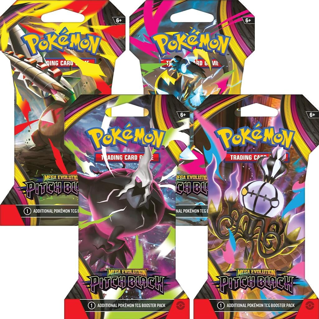 Image for Pitch Black Sleeved Booster Pack Art Bundle [Set of 4] - Pokemon