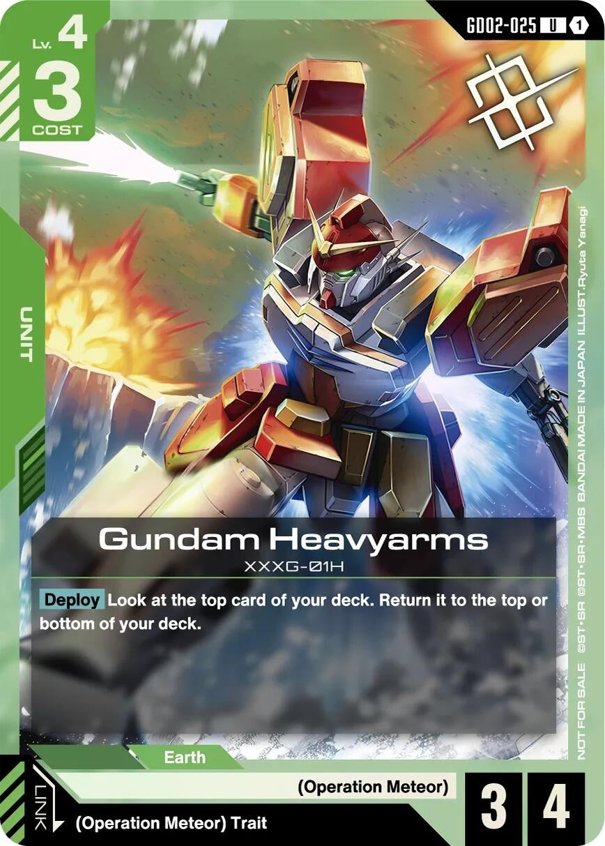 Image for Gundam Heavyarms (Judge Pack 02) (GD02-025) (GCG-PR) - Gundam Card Game