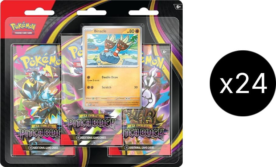 Image for Pitch Black 3-Pack Blister Case - Pokemon