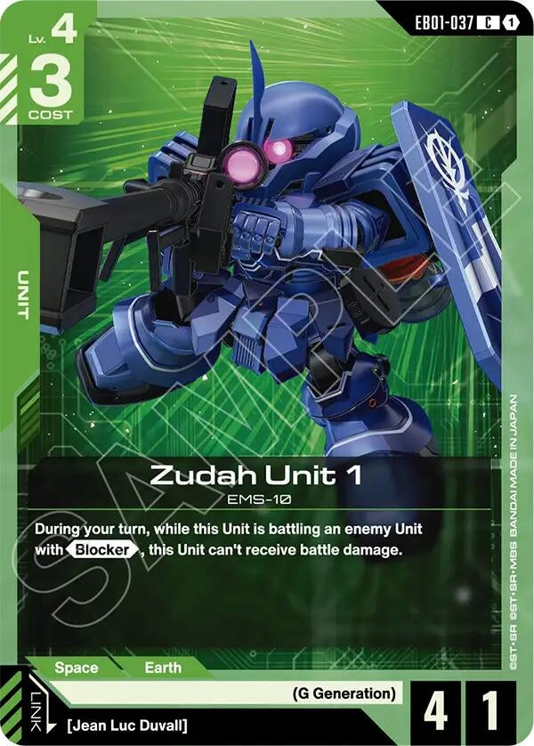Image for Zudah Unit 1 (EB01-037) (EB01) - Gundam Card Game