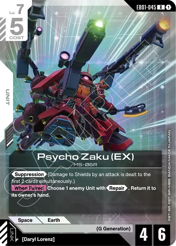 Image for Psycho Zaku (EX) (EB01-045) (EB01) - Gundam Card Game