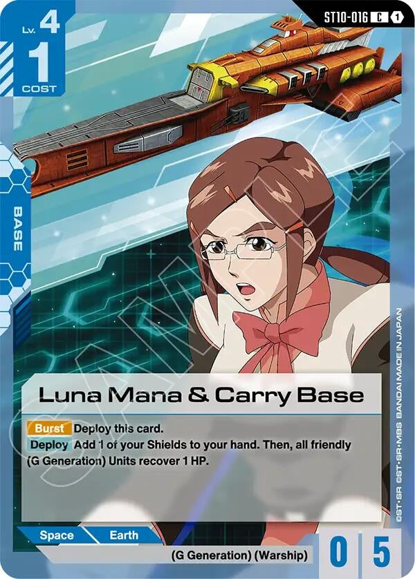 Image for Luna Mana & Carry Base (ST10-016) (ST10) - Gundam Card Game