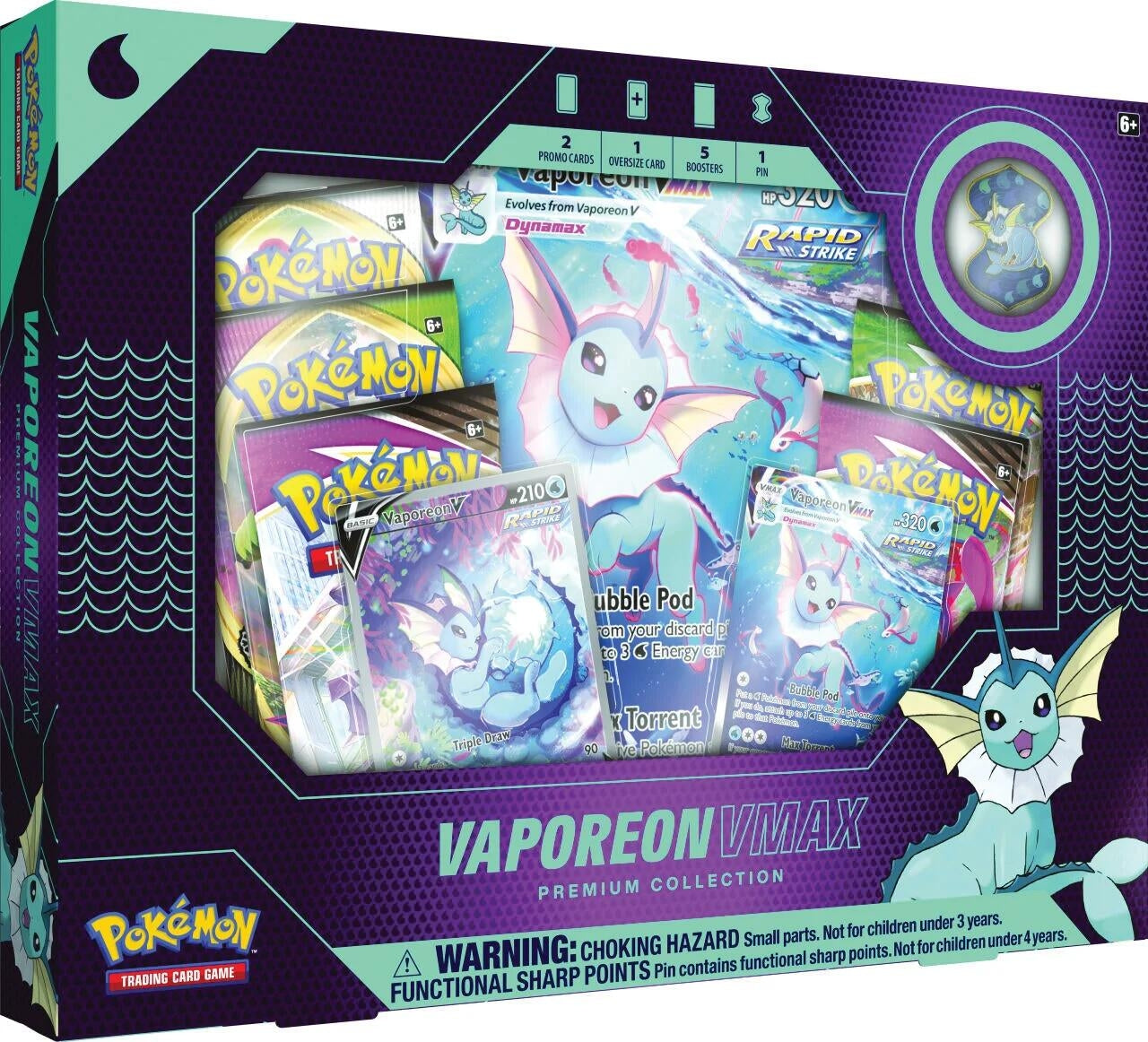 Image for Vaporeon VMAX Premium Collection (EU Exclusive) - Pokemon