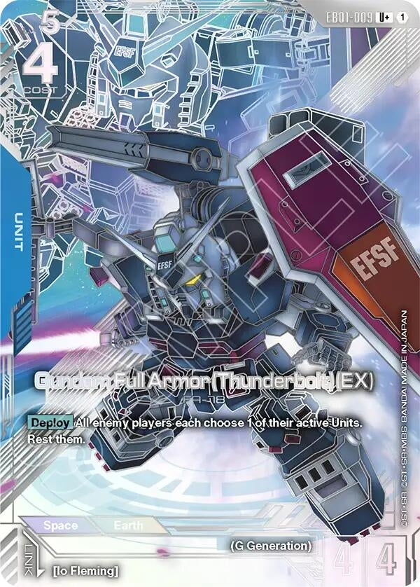 Image for Gundam Full Armor (Thunderbolt) (EX) (U+) (EB01-009) (EB01) - Gundam Card Game