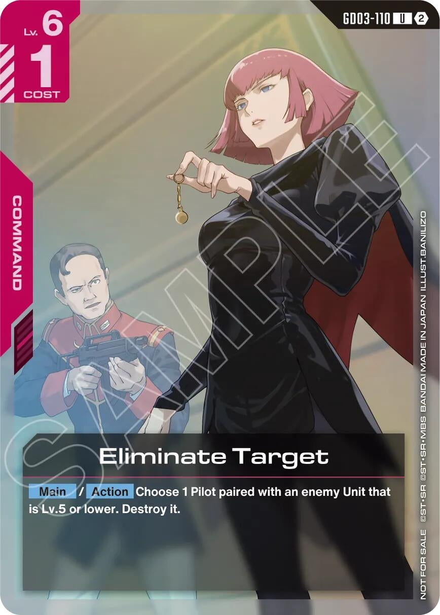 Image for Eliminate Target (Store Tournament Participation Pack 05) (GD03-110) (GCG-PR) - Gundam Card Game