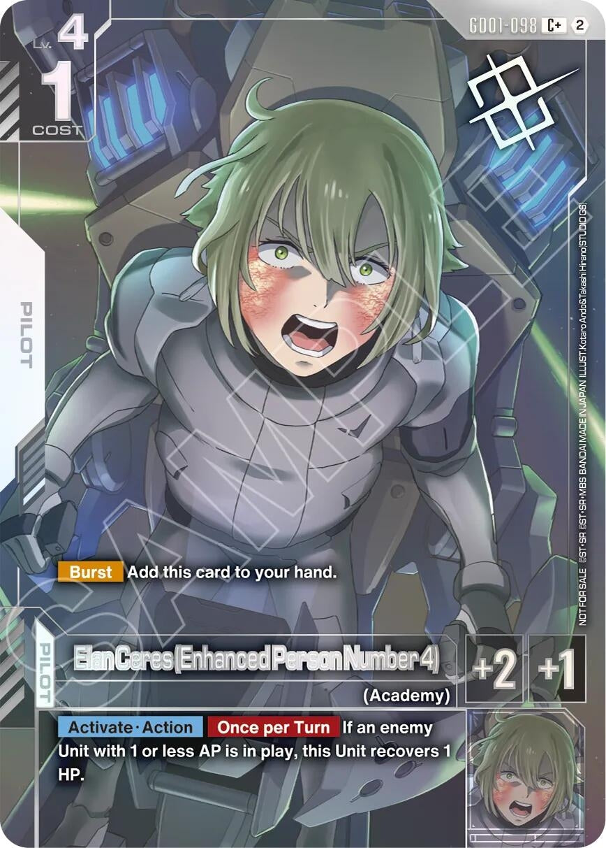 Image for Elan Ceres (Enhanced Person Number 4) (Store Tournament Winner Pack 05) (GD01-098) (GCG-PR) - Gundam Card Game
