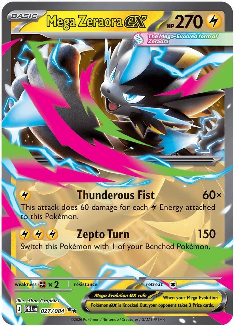 Image for Mega Zeraora ex (027/084) (PBL) - Pokemon