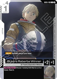 Image for Quatre Raberba Winner (GD05-100) (GD05) - Gundam Card Game