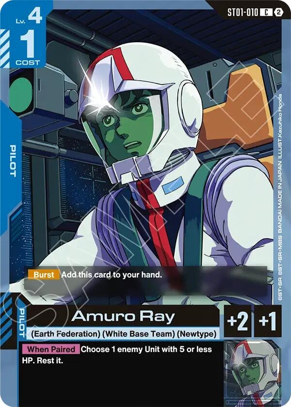 Image for Amuro Ray (ST01-010) (SC01) - Gundam Card Game